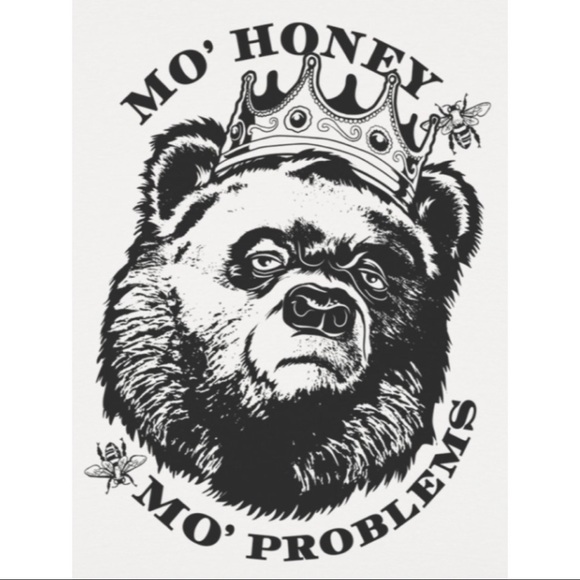 NWOT white Mo Honey Mo Problems graphic t-shirt - Picture 3 of 4